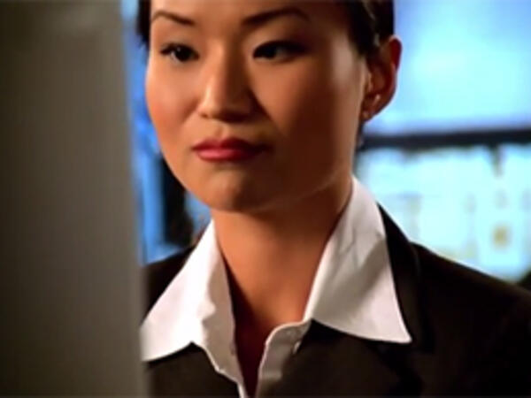Person looking at computer screen